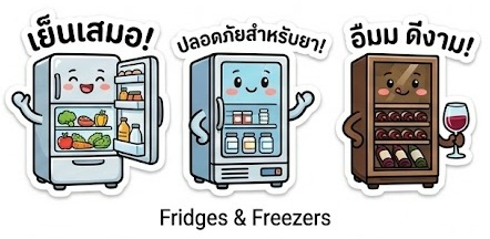 เครื่องสำรองไฟ สำหรับตู้เย็น หรือ ตู้แช่
